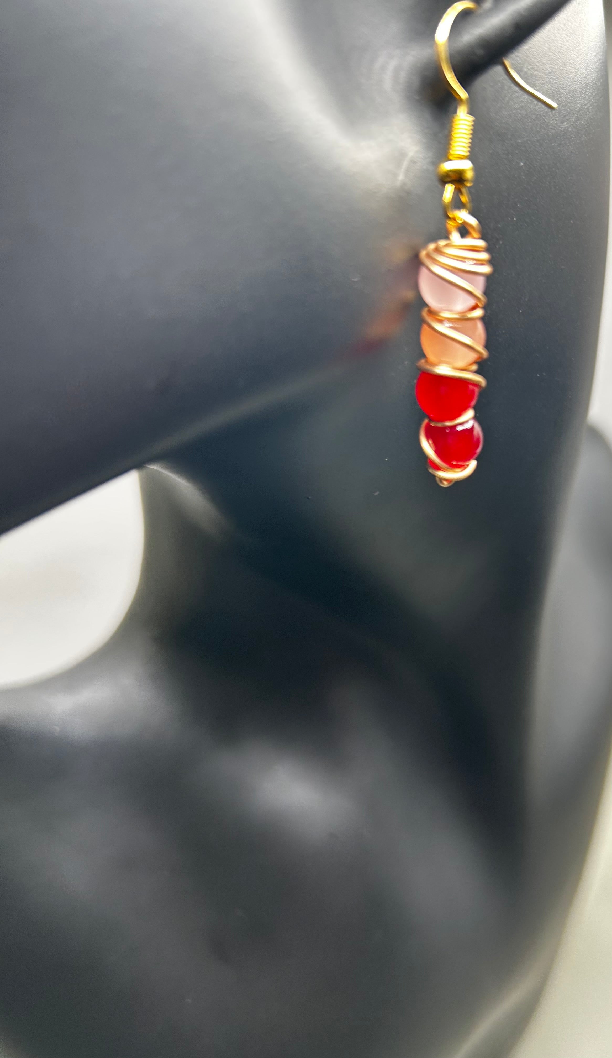 Wire-Wrapped Gemstone-Inspired Drop