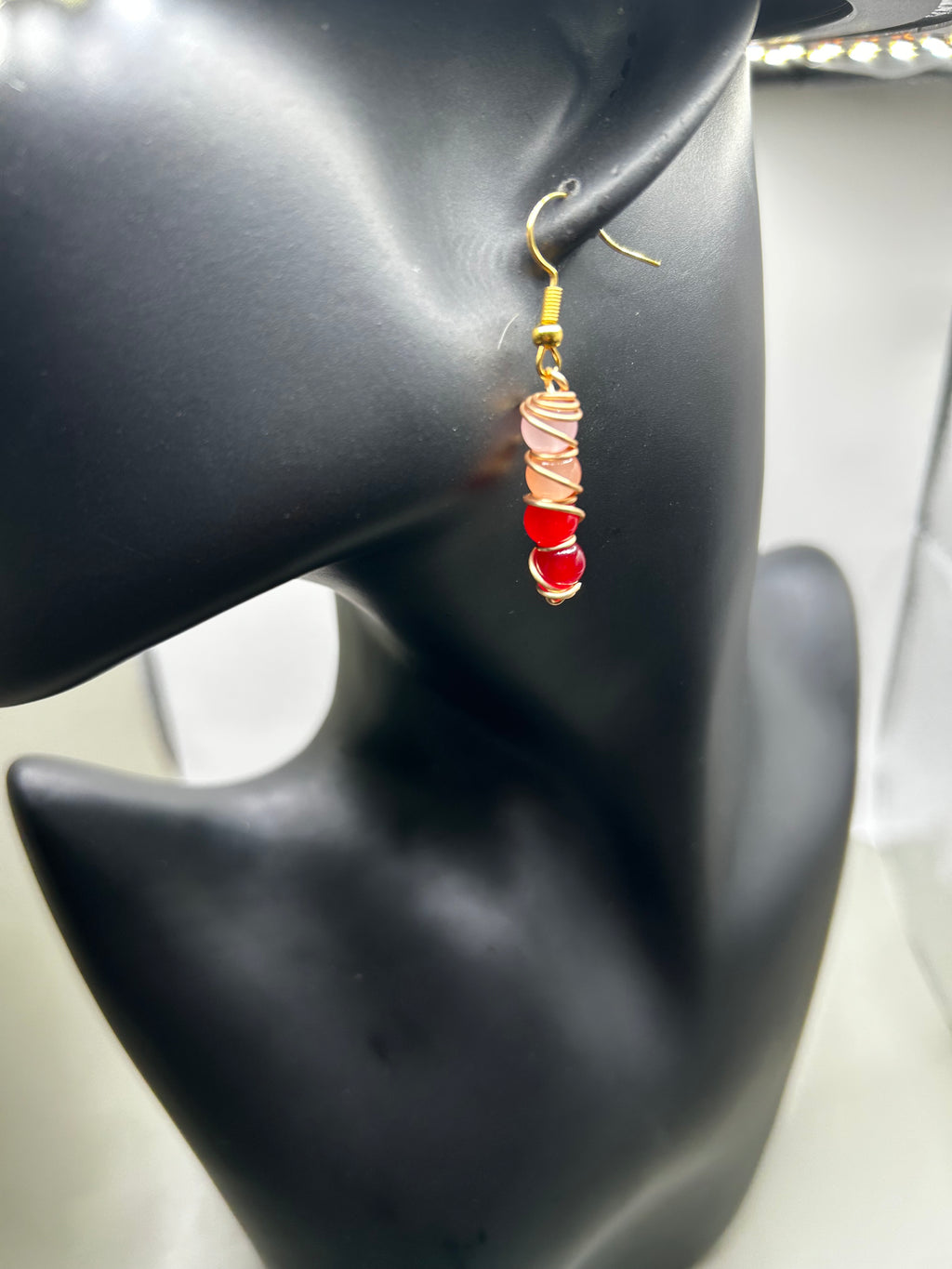 Wire-Wrapped Gemstone-Inspired Drop