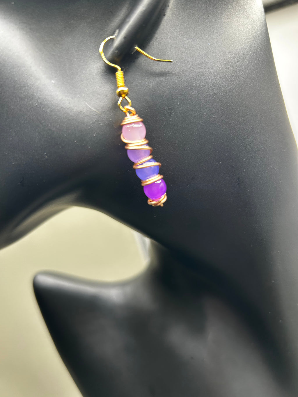 Wire-Wrapped Gemstone-Inspired Drop