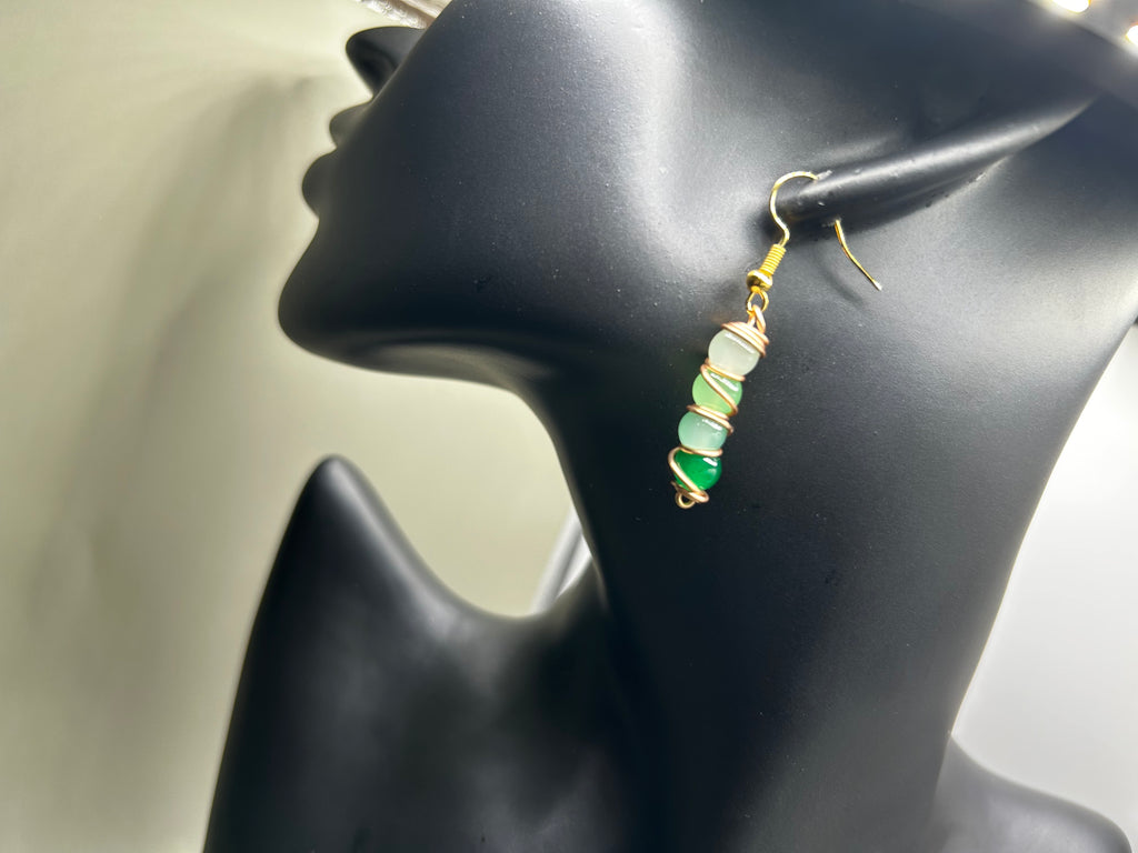 Wire-Wrapped Gemstone-Inspired Drop