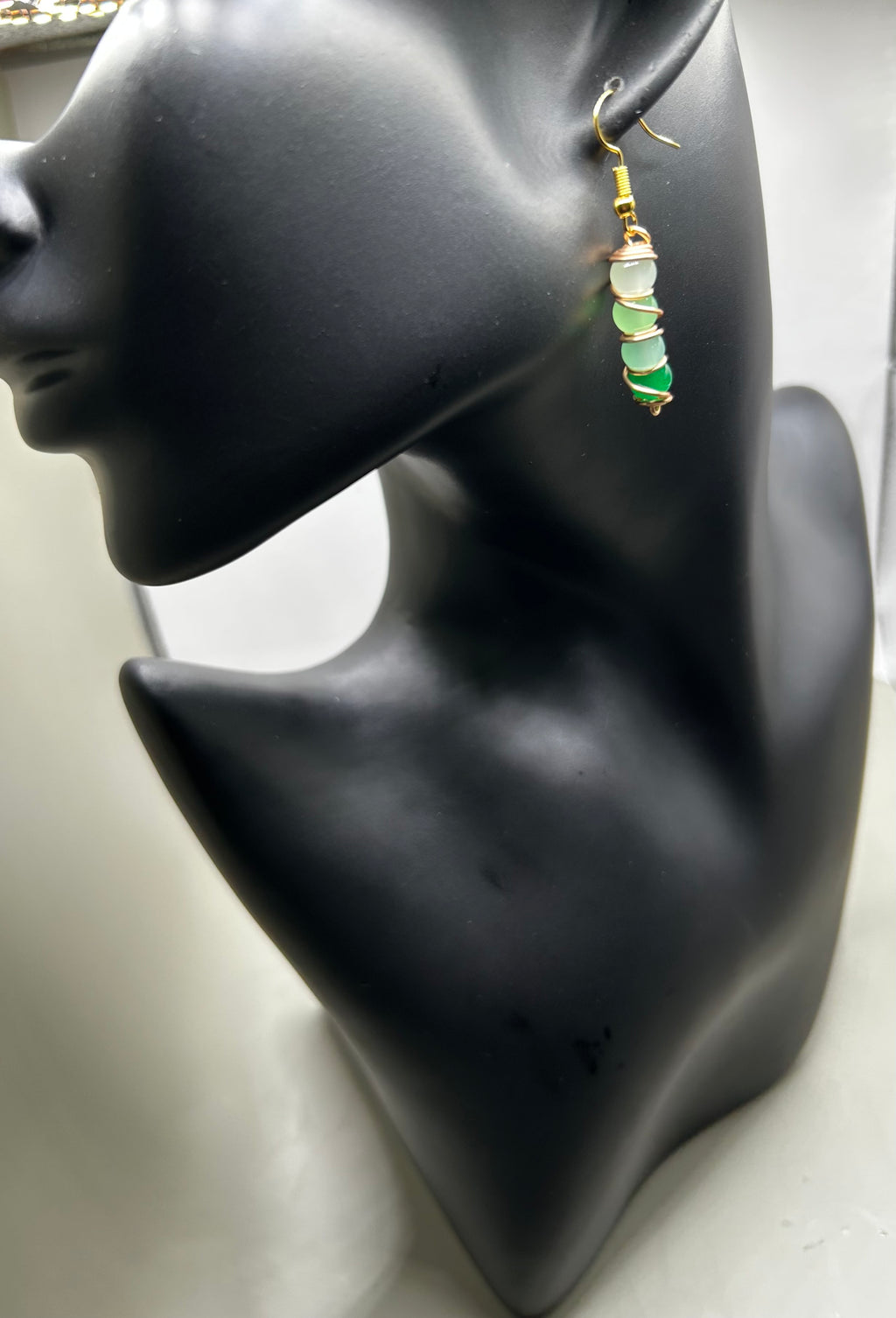 Wire-Wrapped Gemstone-Inspired Drop