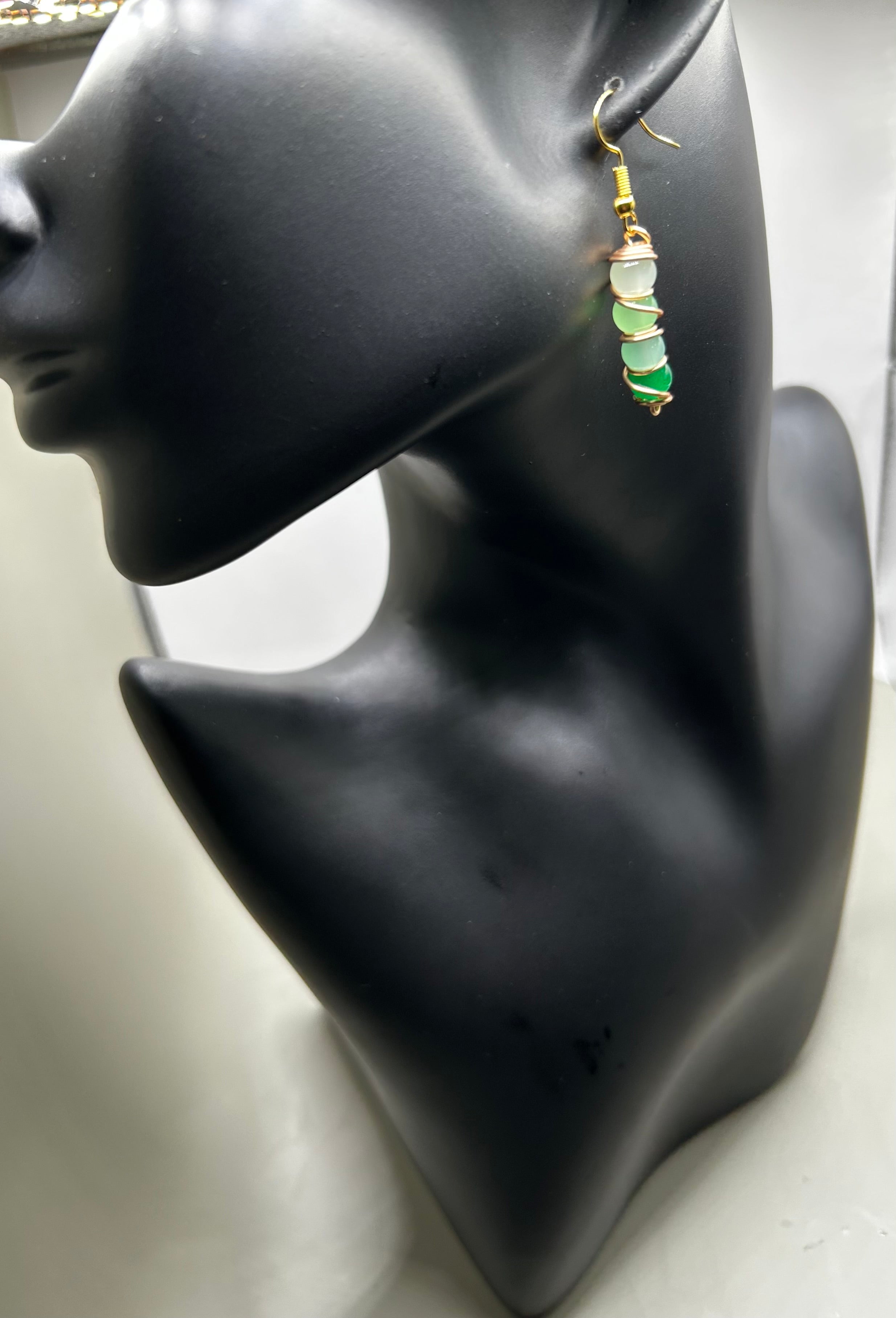 Wire-Wrapped Gemstone-Inspired Drop