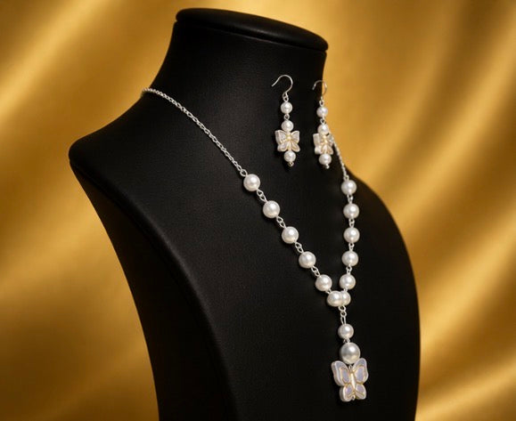 Moonlit Pearl Butterfly Set